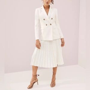 Ann Taylor knitted pleated skirt xxs petite